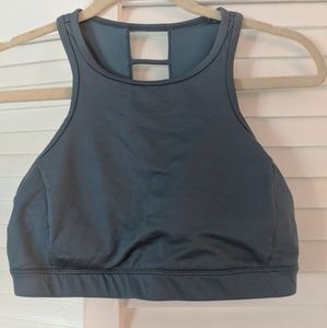 Open back sports bra